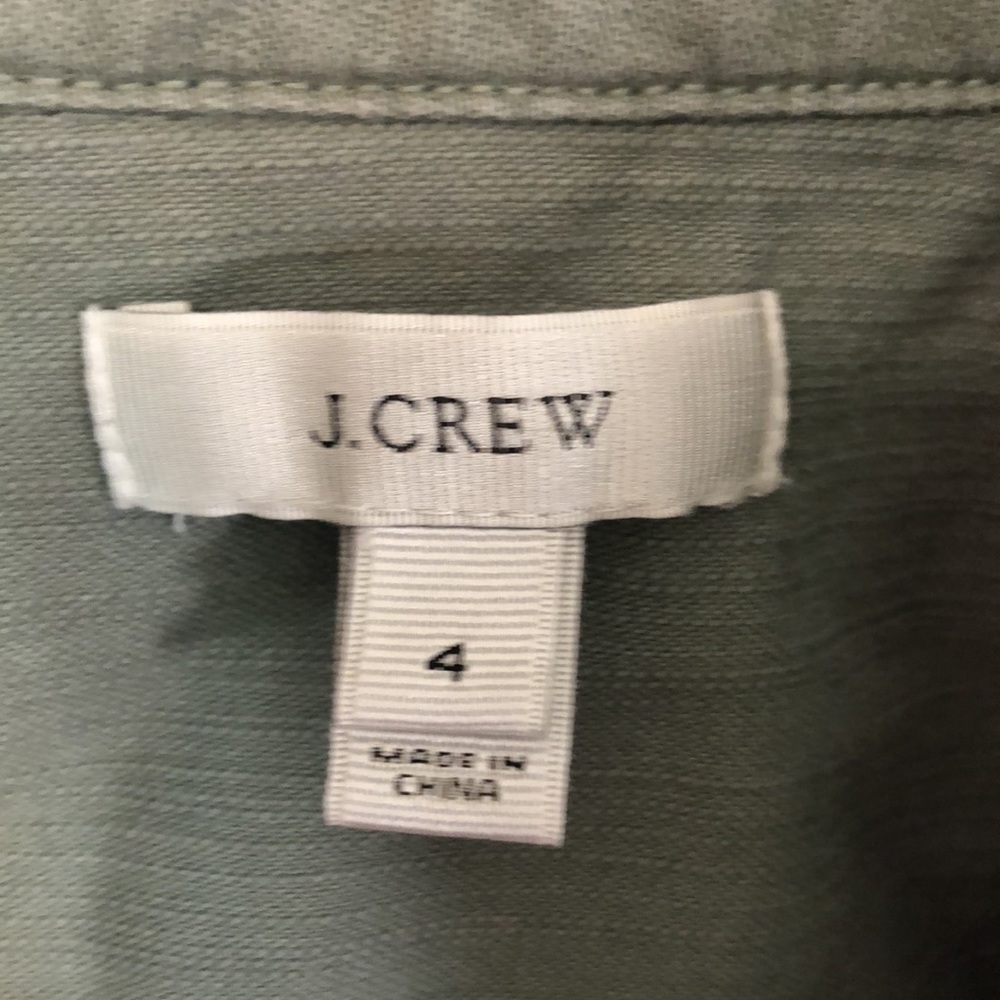 J. Crew Green Button Down Shirt - Picture 2 of 10